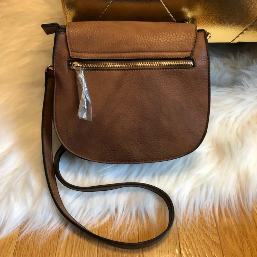 Madison West Tan Crossbody Bag